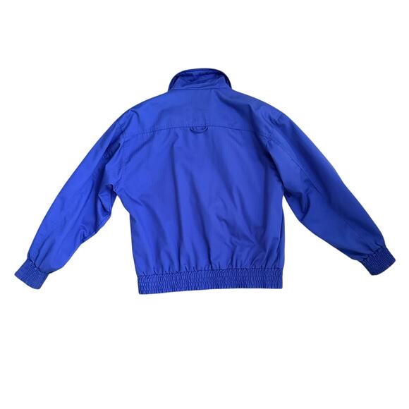 Vintage IZOD Club Women M Windbreaker Jacket Blue Plaid Lining 80s Preppy Retro - Picture 7 of 9